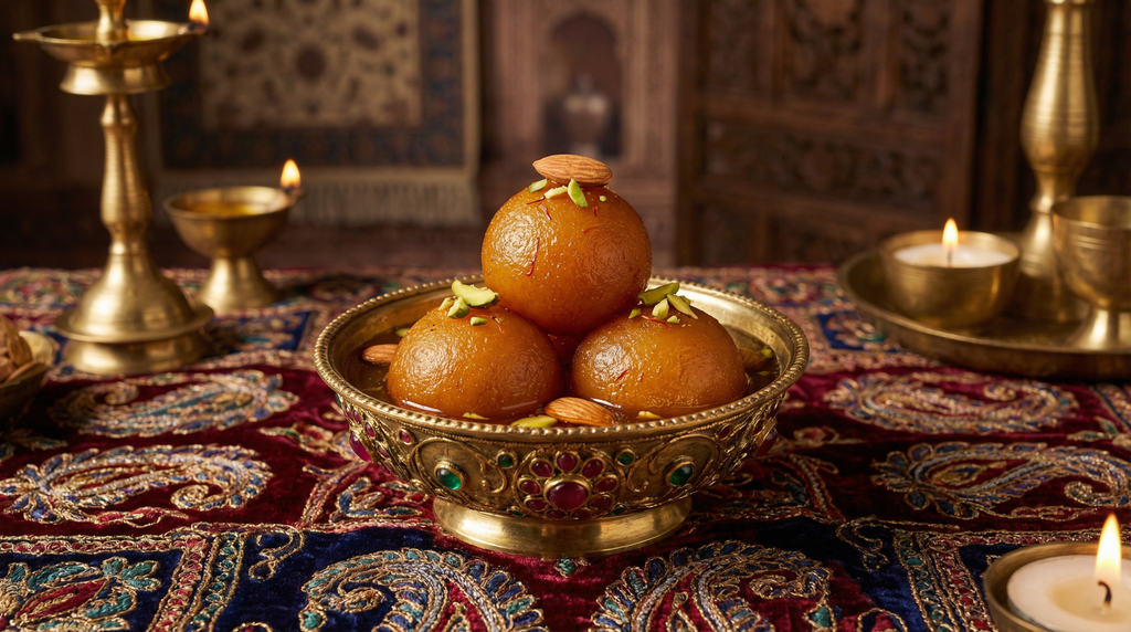 Shahi Gulab Jamaan With Almonds Inside By Saad Ky Vlog