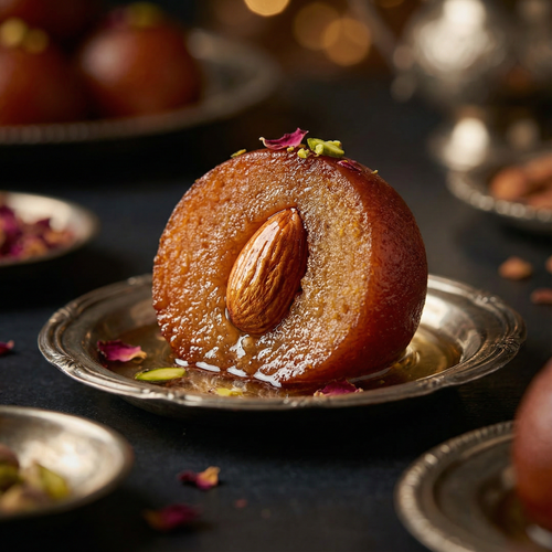 Shahi Gulab Jamaan With Almonds Inside By Saad Ky Vlog